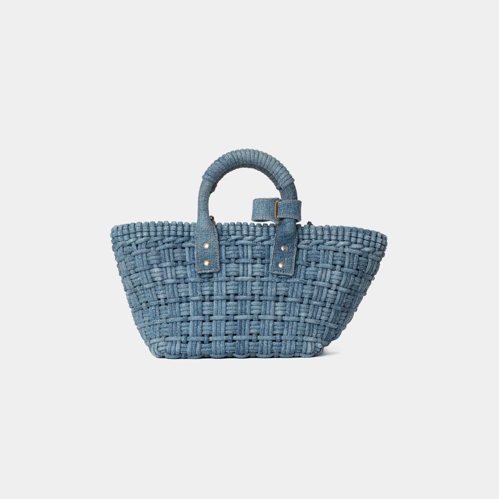 BALENCIAGA＊BISTRO XS BASKET デニムバスケットバッグ＊送料込