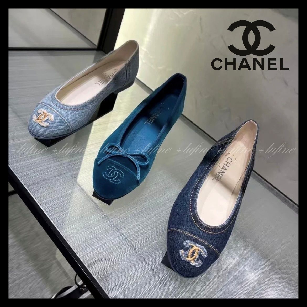 デニムカジュアルに♪】シャネル バレリーナシューズ (CHANEL/バレエ