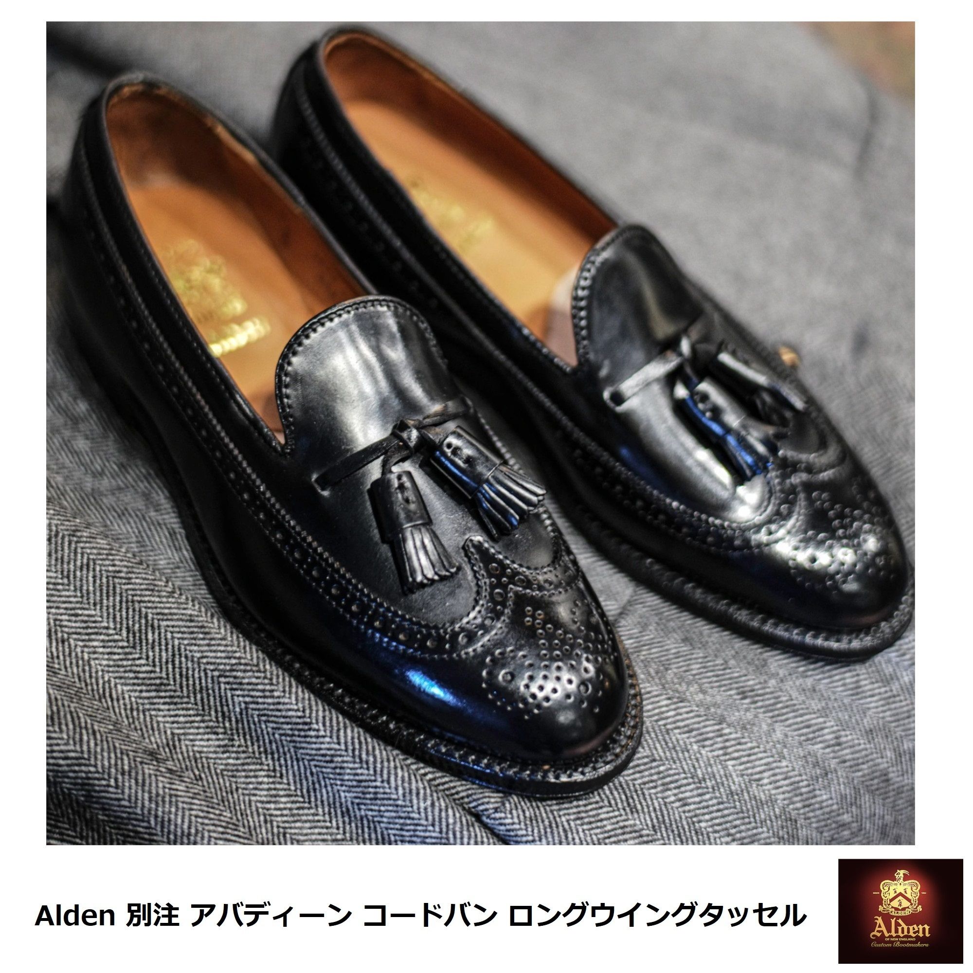 Alden] 別注 アバディーン コードバン ロングウイングタッセル (ALDEN