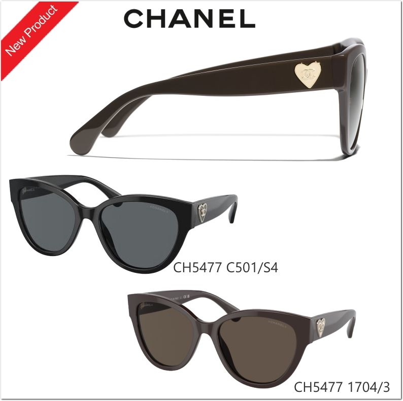 新作♡CHANEL 5477ハートモチーフサングラス 【関税込】 (CHANEL
