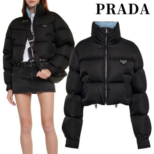 国内発】PRADA プラダ Re-Nylon クロップド ダウンジャケット (PRADA