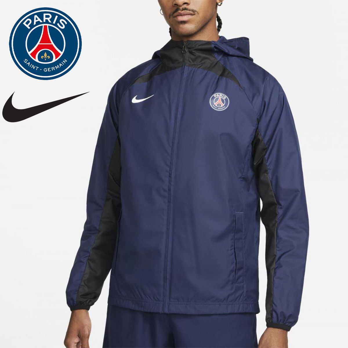 PSG パリサンジェルマン NIKE コラボ 長袖 ナイロン (Nike/パーカー