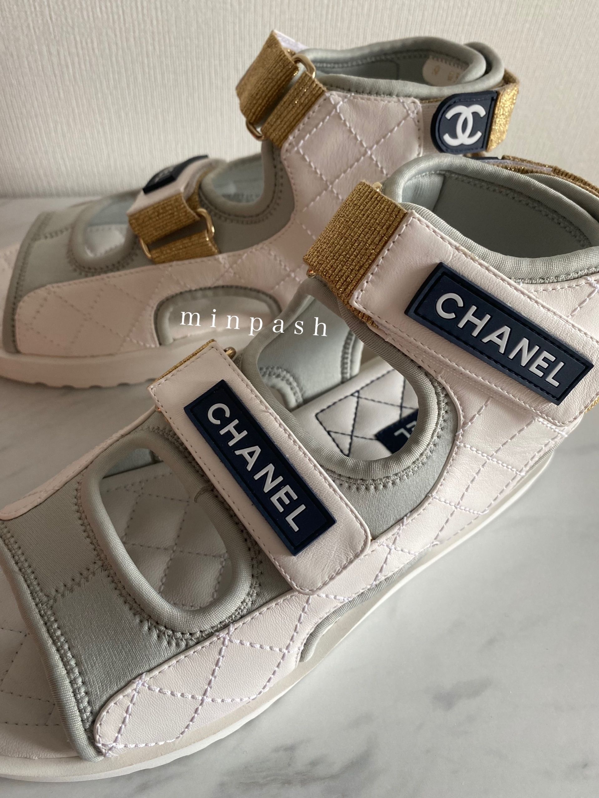 CHANEL ♡ 訳あり スポーティーサンダル 37 (CHANEL/サンダル