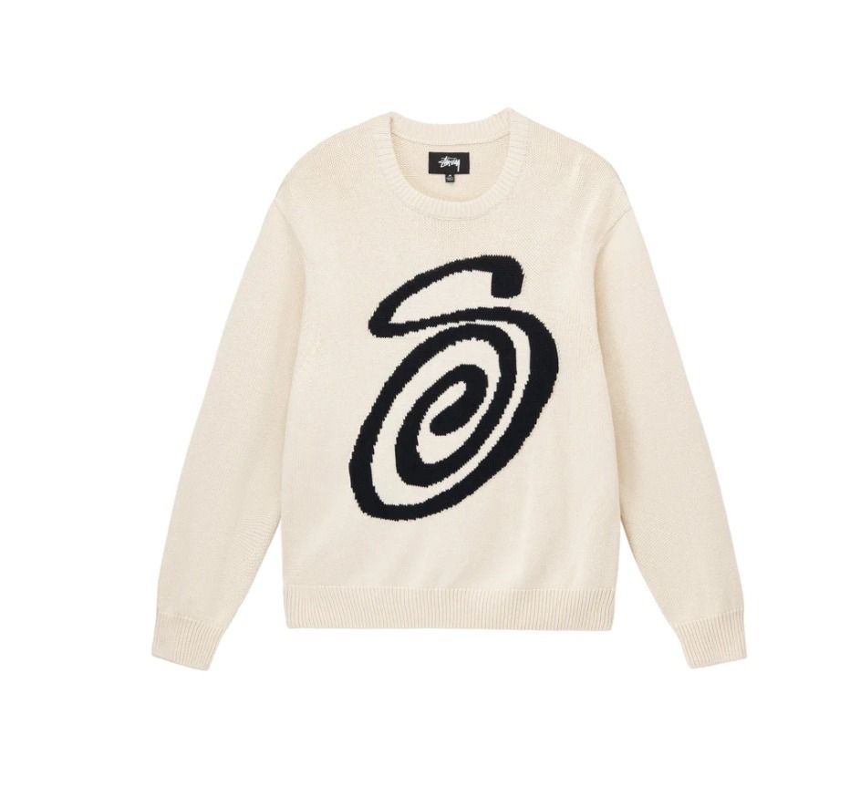 ☆【STUSSY】☆Stussy Curly S Sweater Natura.l☆ニット☆ (STUSSY