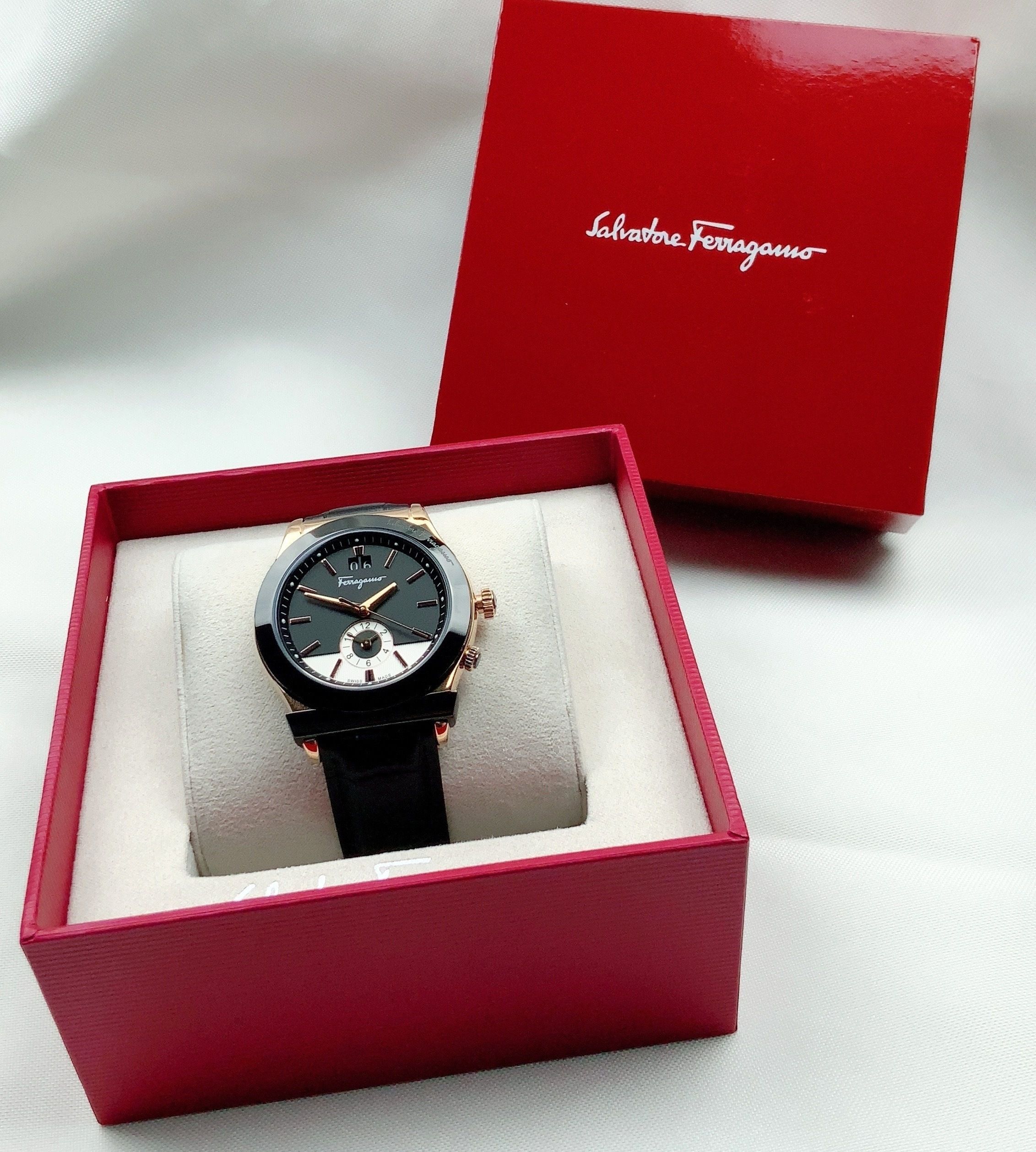 特別価格！Salvatore Ferragamo Black 40 mm 1898 Watch (FERRAGAMO