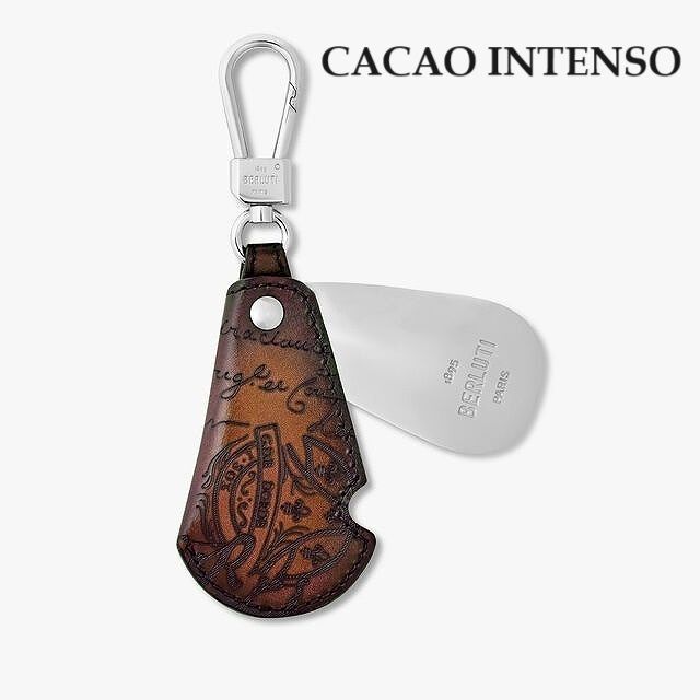 BERLUTI】Scritto レザー 靴べら付き キーホルダー (Berluti/キー