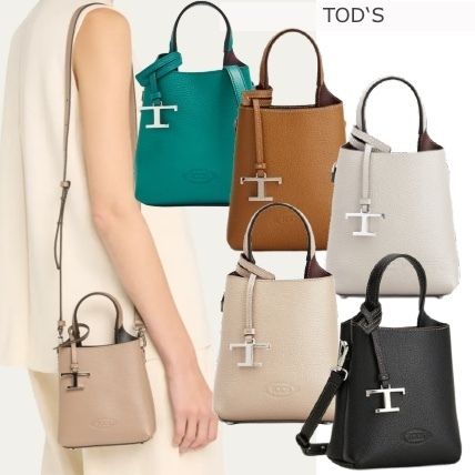 TOD'S トッズ レザー バッグ マイクロ Tタイムレス ショルダー (TOD'S
