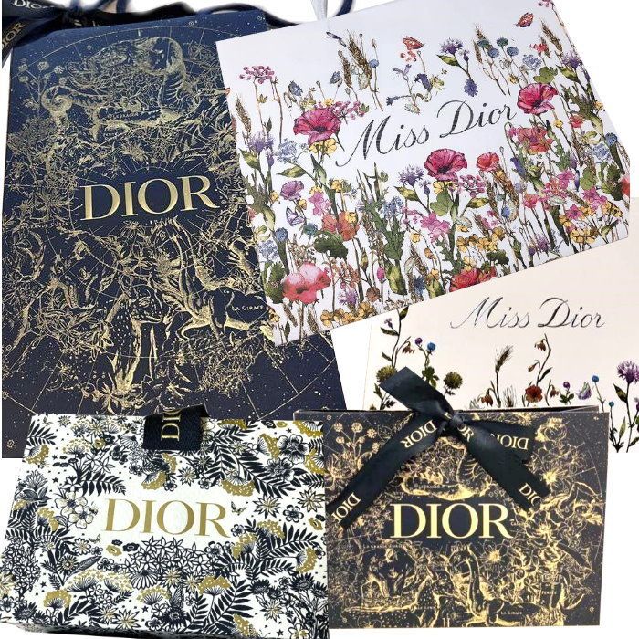 ブランドラッピング用 ディオール 限定紙袋ショッパー箱ギフト (Dior