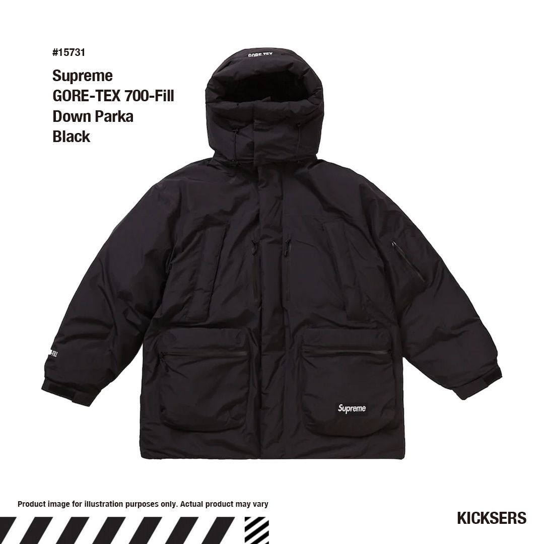 Supreme GORE-TEX 700-Fill Down Parka Blackゴアテックスダウン