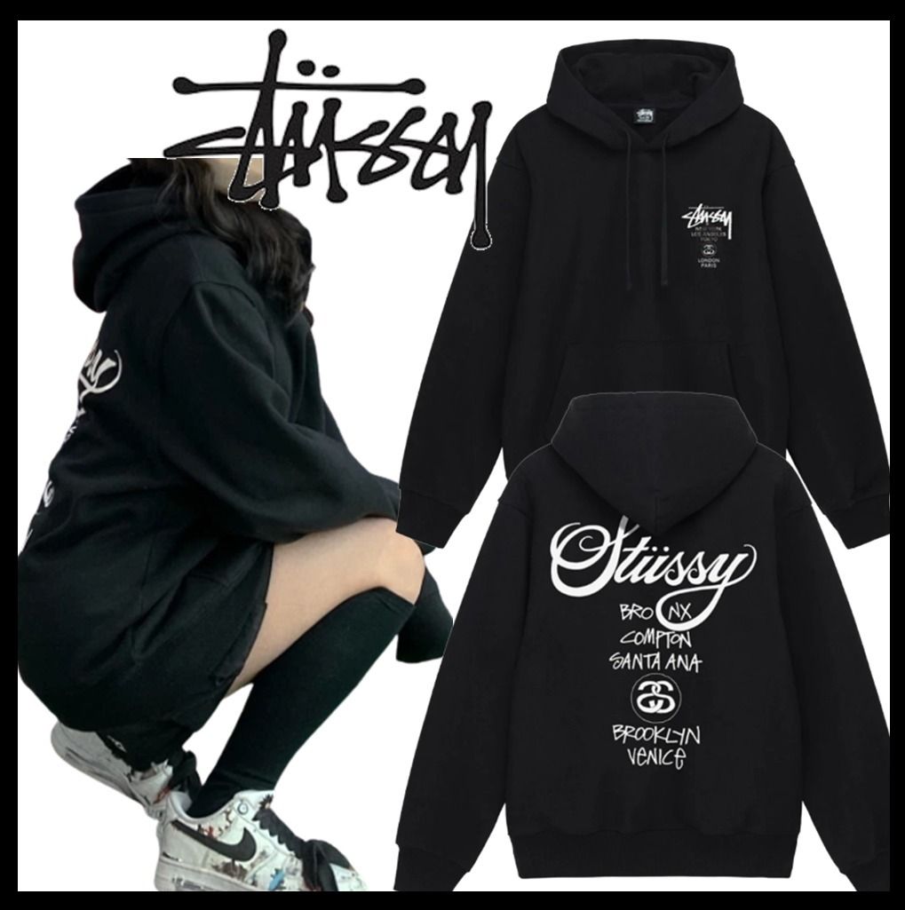 ☆送料・関税込☆Stussy☆Stussy DSM World Tour Hoodie Black