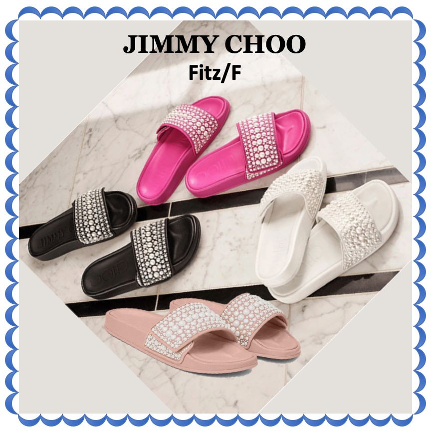 JIMMY CHOO(ジミーチュウ) サンダル Fitz/F 21～29cm パール♪ (Jimmy