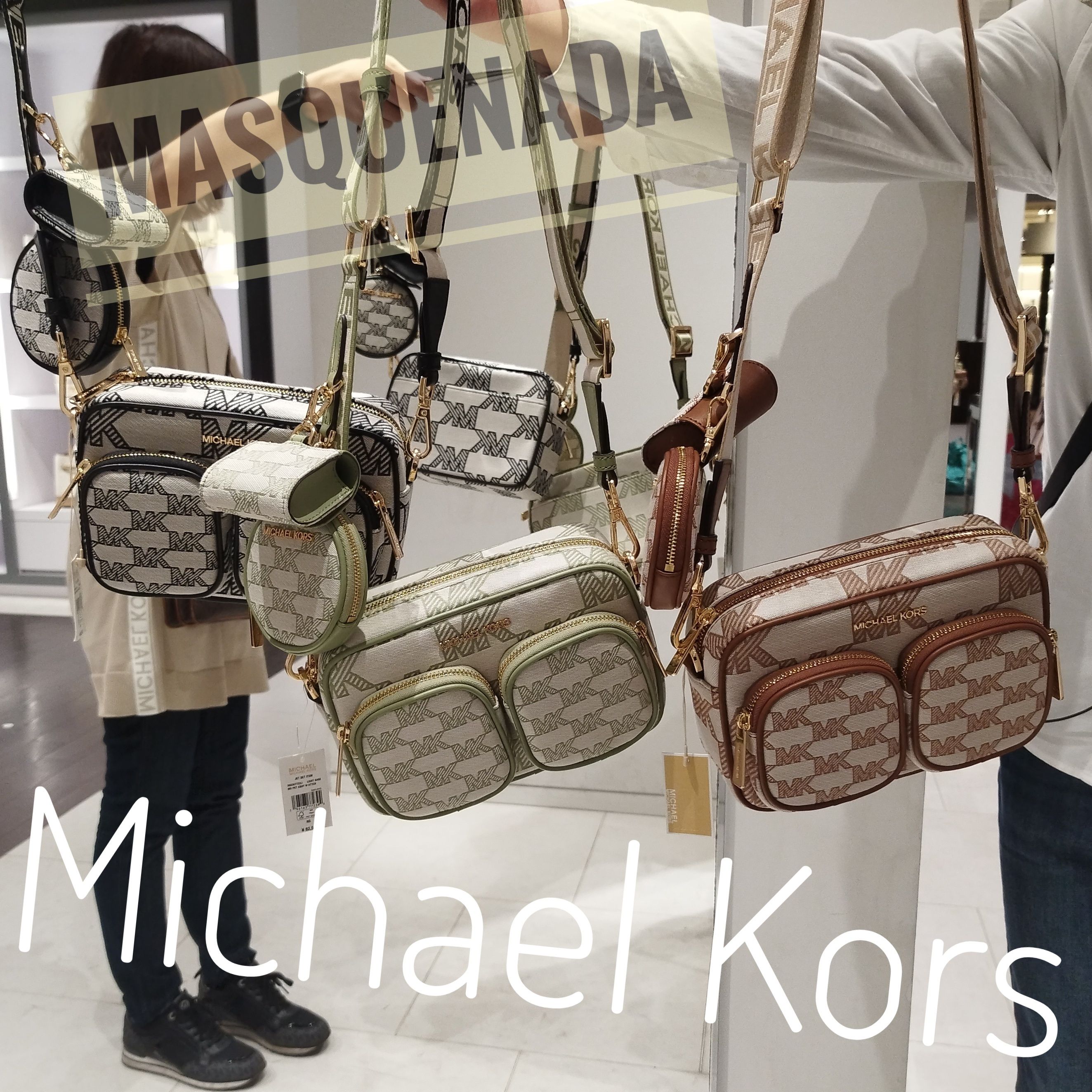 限定セール！☆Michael Kors JET SET クロスボディ キャンバス