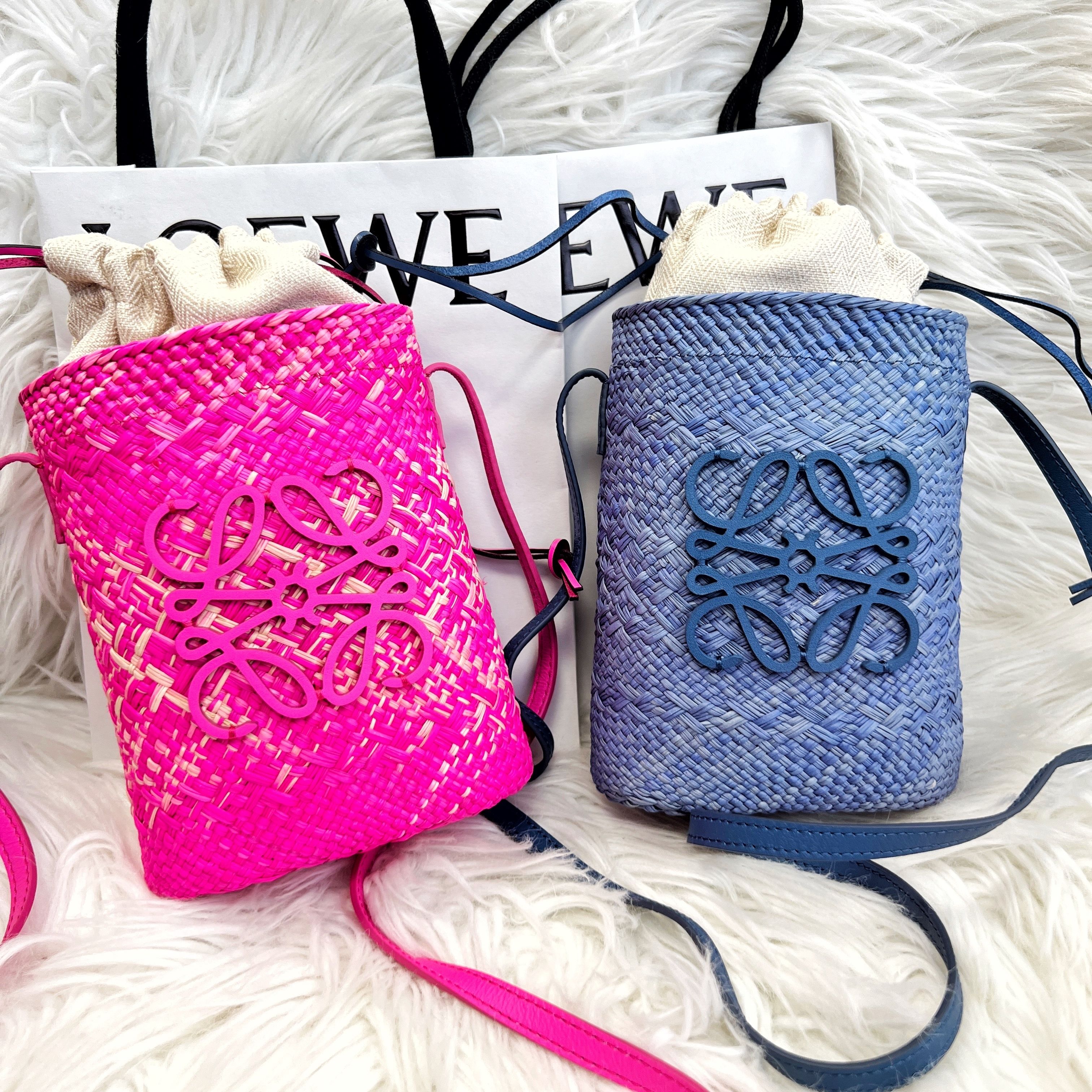 LOEWE ロエベ スクエアポケット（イラカヤシ＆カーフ） (LOEWE/かご