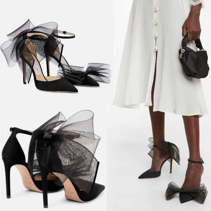 Jimmy Choo Averly 100 リボン ハイヒール サテンパンプス (Jimmy Choo