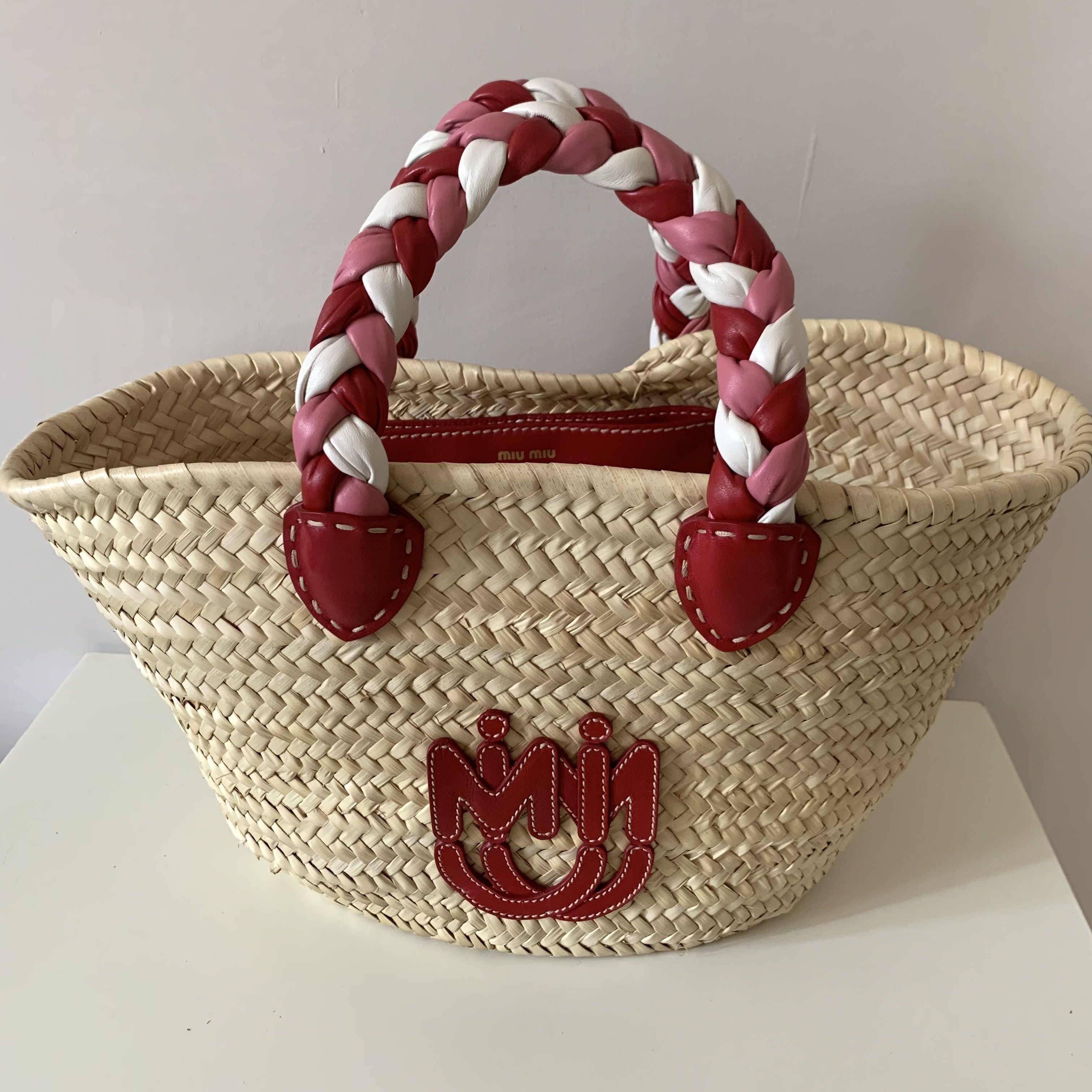 可愛い♪♪☆《MiuMiu》カゴバッグ バスケット (MiuMiu/マザーズバッグ