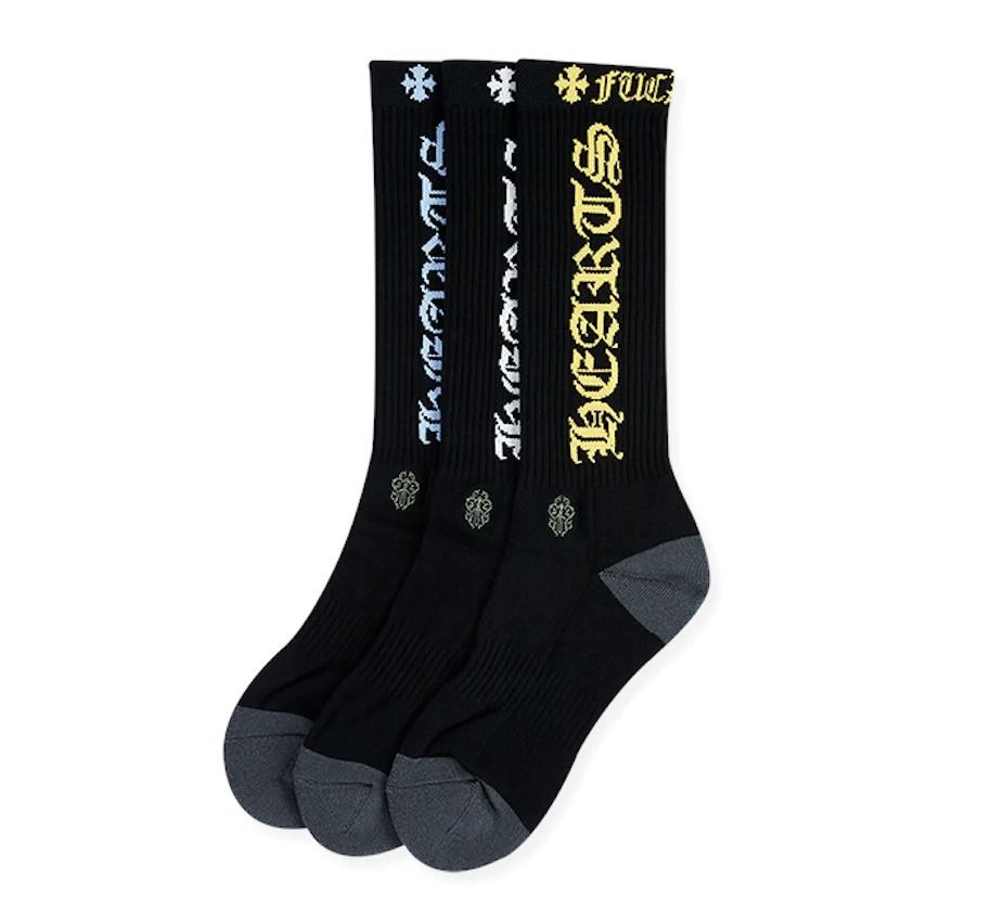 ☆クロムハーツ☆超厳選☆セレブも愛用☆話題のソックス3点☆ (CHROME