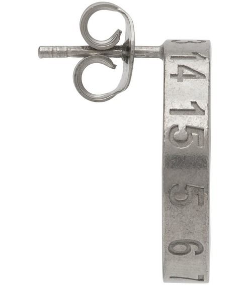 23SS【マルジェラ】Numbered シングル フープピアス シルバー (Maison