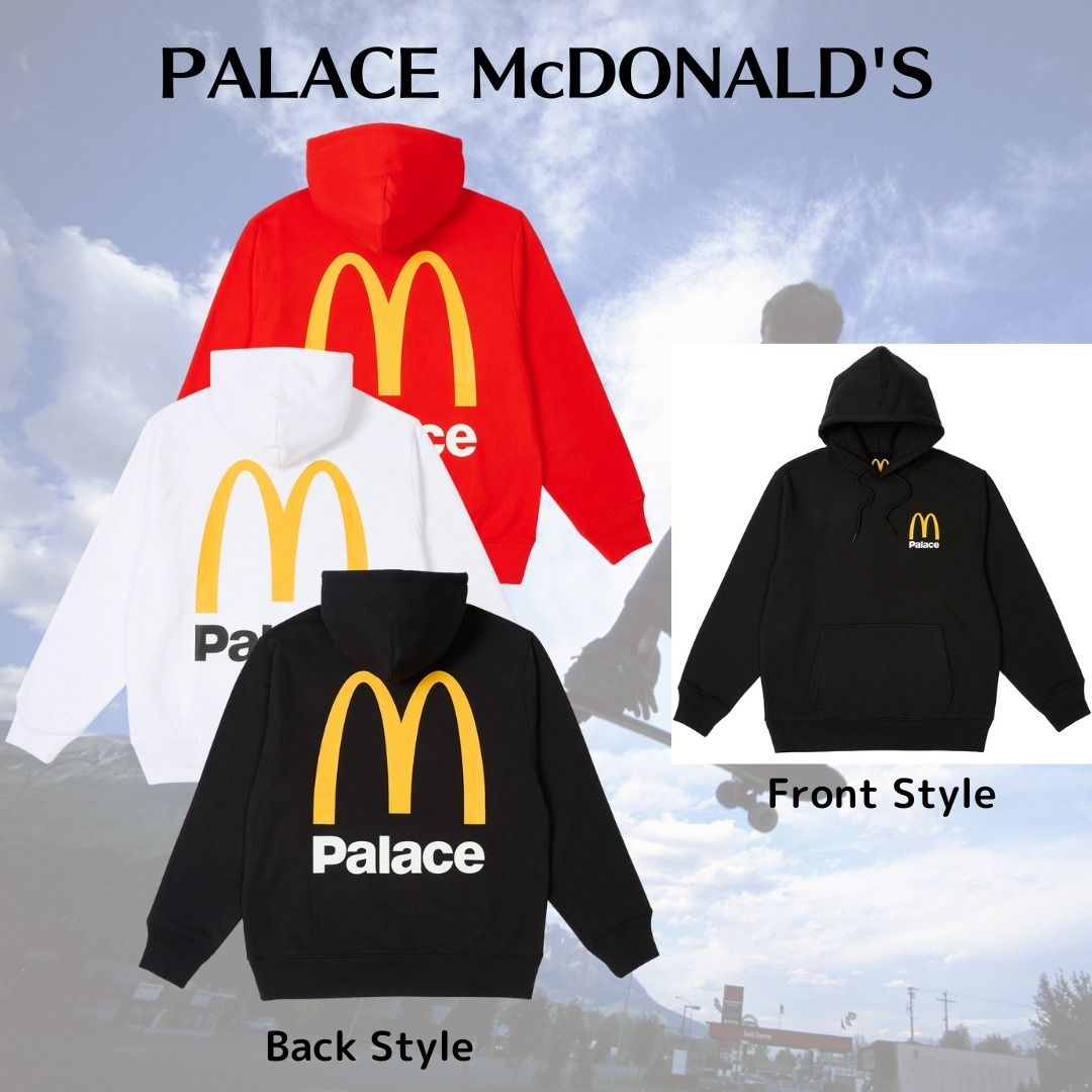 注目コラボ【Palace Skateboards】 マクドナルド ロゴ フーディ
