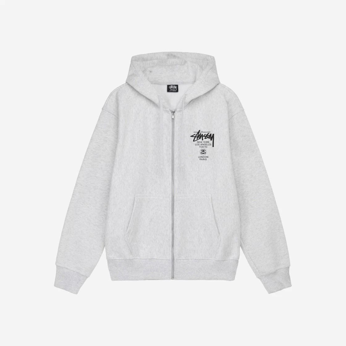 ☆STUSSY☆WORLD TOUR ZIP HOODIE 2022 フーディ☆追跡可 (STUSSY