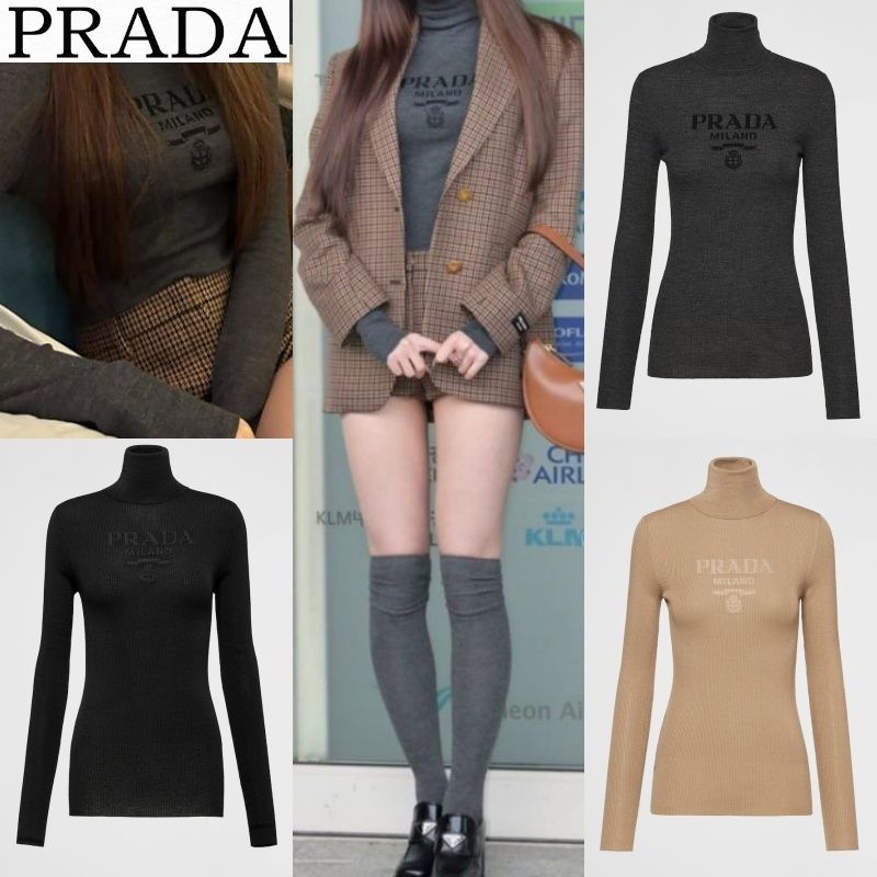 PRADA】サナ着用 ウール タートルネックセーター (PRADA/ニット
