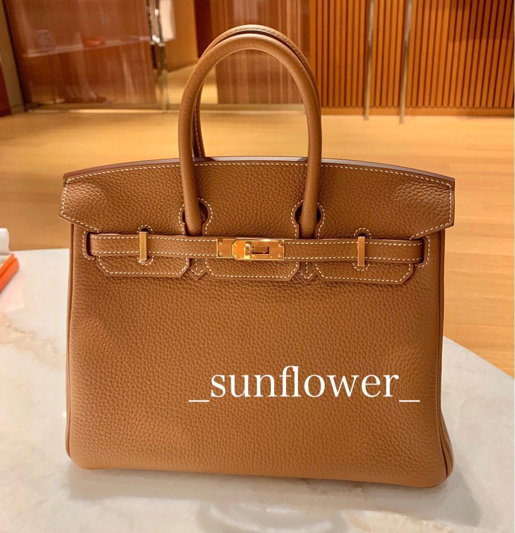 エルメス バーキン25 ゴールド/ゴールド金具 (HERMES/ハンドバッグ