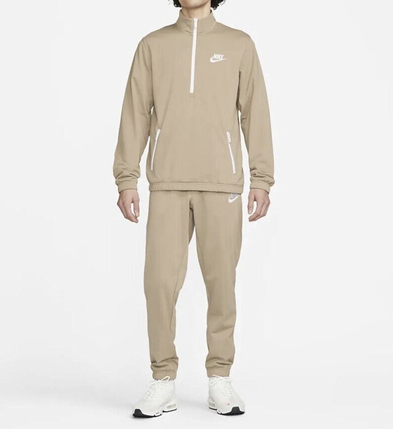 大人気☆NIKE ハーフジップ セットアップ ベージュ 送料・関税込 (Nike
