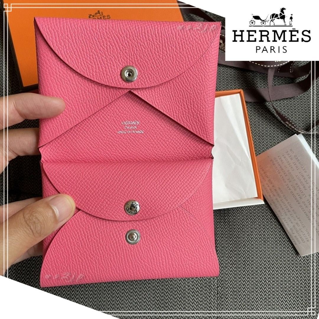 ミニ財布にも♪》 エルメス カードケース カルヴィ デュオ (HERMES