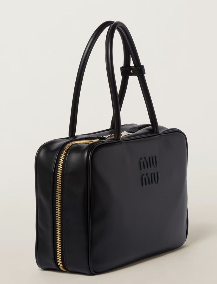 待望のメンズライン☆Miu Miu☆ロゴボウリングバッグ (MiuMiu/トート