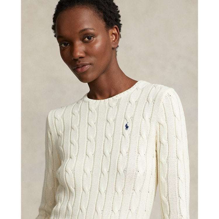 ラルフ ローレン] セーター ケーブルニット アイボリー (POLO RALPH