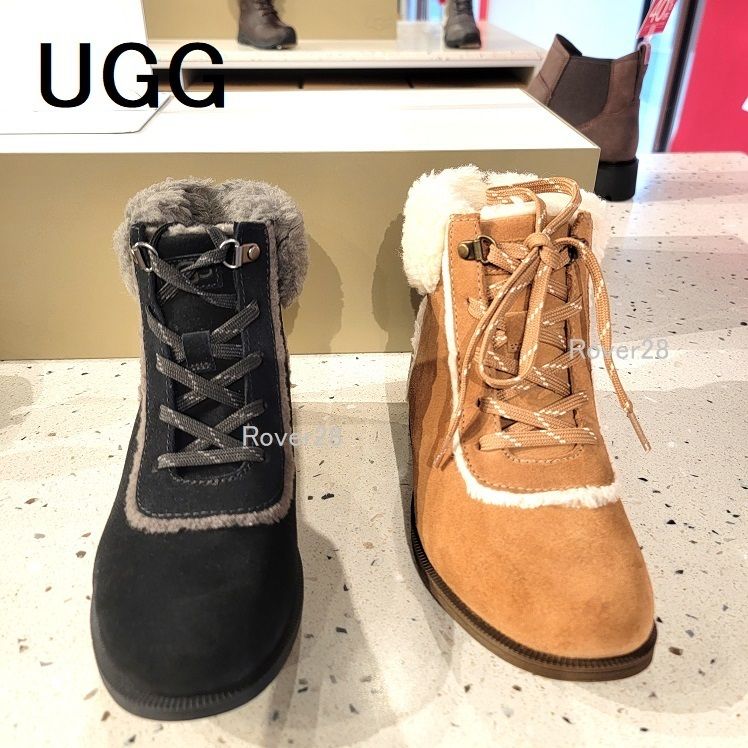 セール【UGG】ファー ☆ 編み上げ ☆ブーティ☆かわいい♪欲しい (UGG