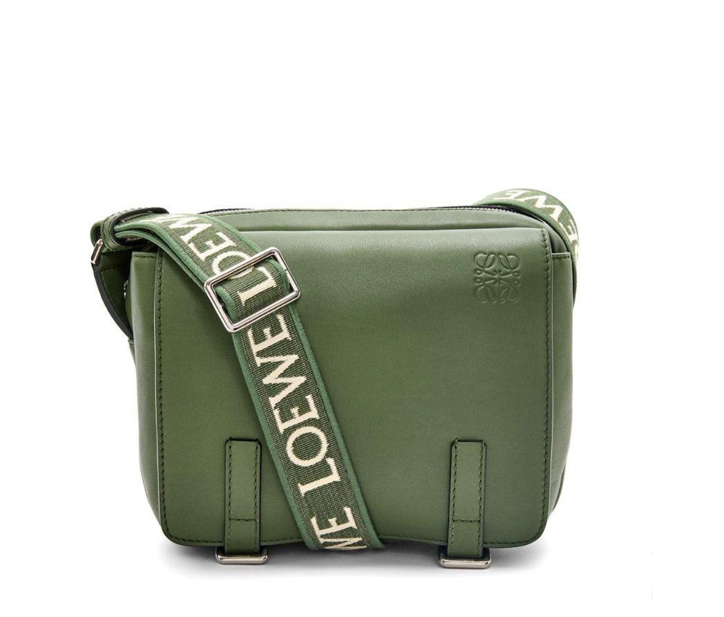 LOEWE/ロエベ ミリタリー メッセンジャーバッグ XS カーフレザー