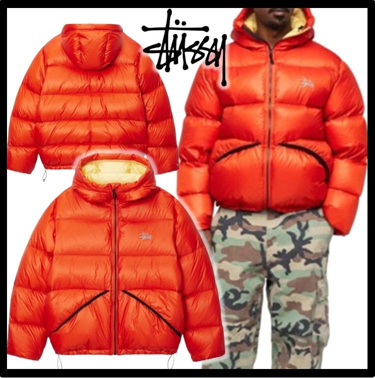 ☆関税込☆Stussy☆Stussy Down Parka Micro Ripstop☆Cayenne (STUSSY
