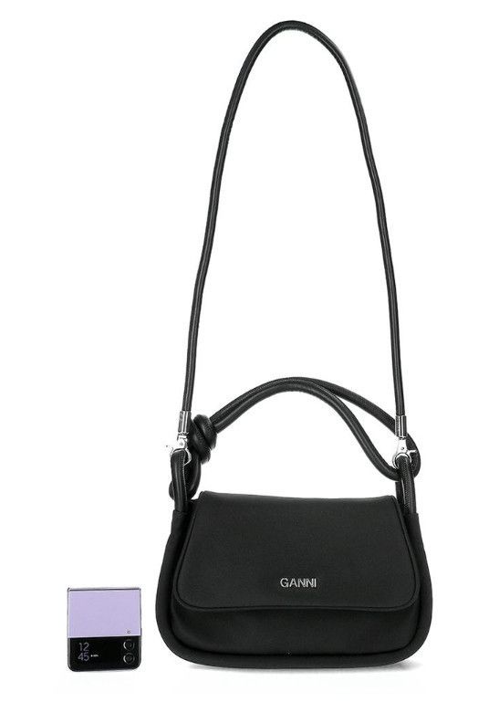 ☆GANNI☆BLACK KNOT FLAP OVER BAG トートバッグ (Ganni/トートバッグ