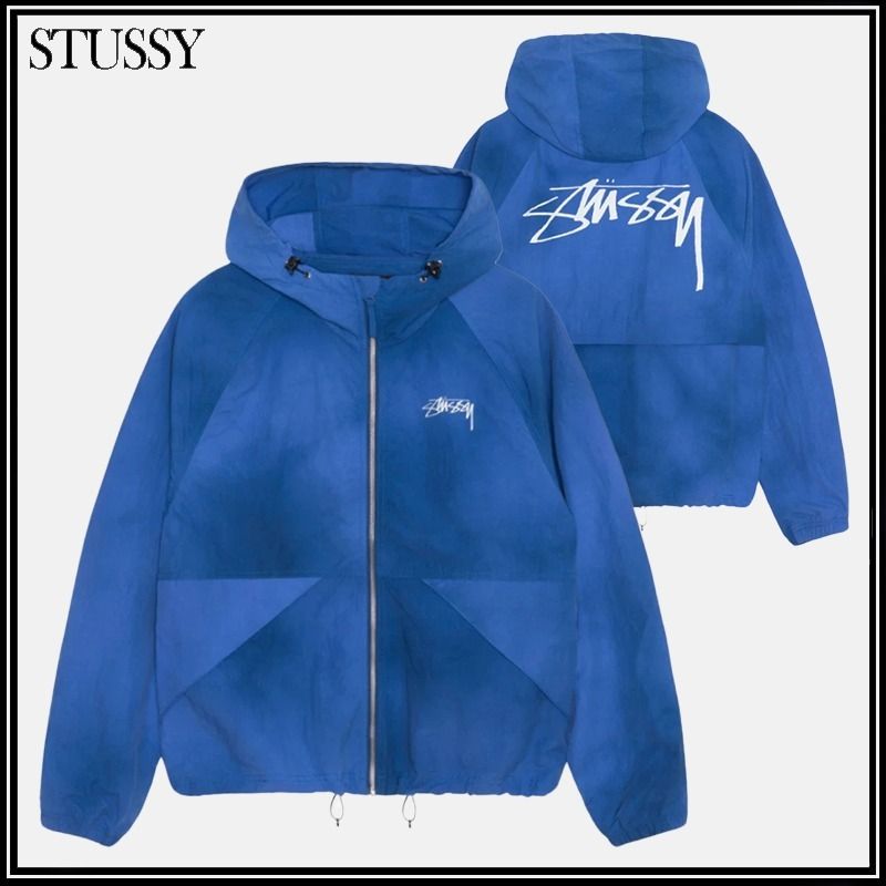 ☆STUSSY☆WAVE DYE BEACH SHELL ジャケット☆追跡可 (STUSSY/パーカー
