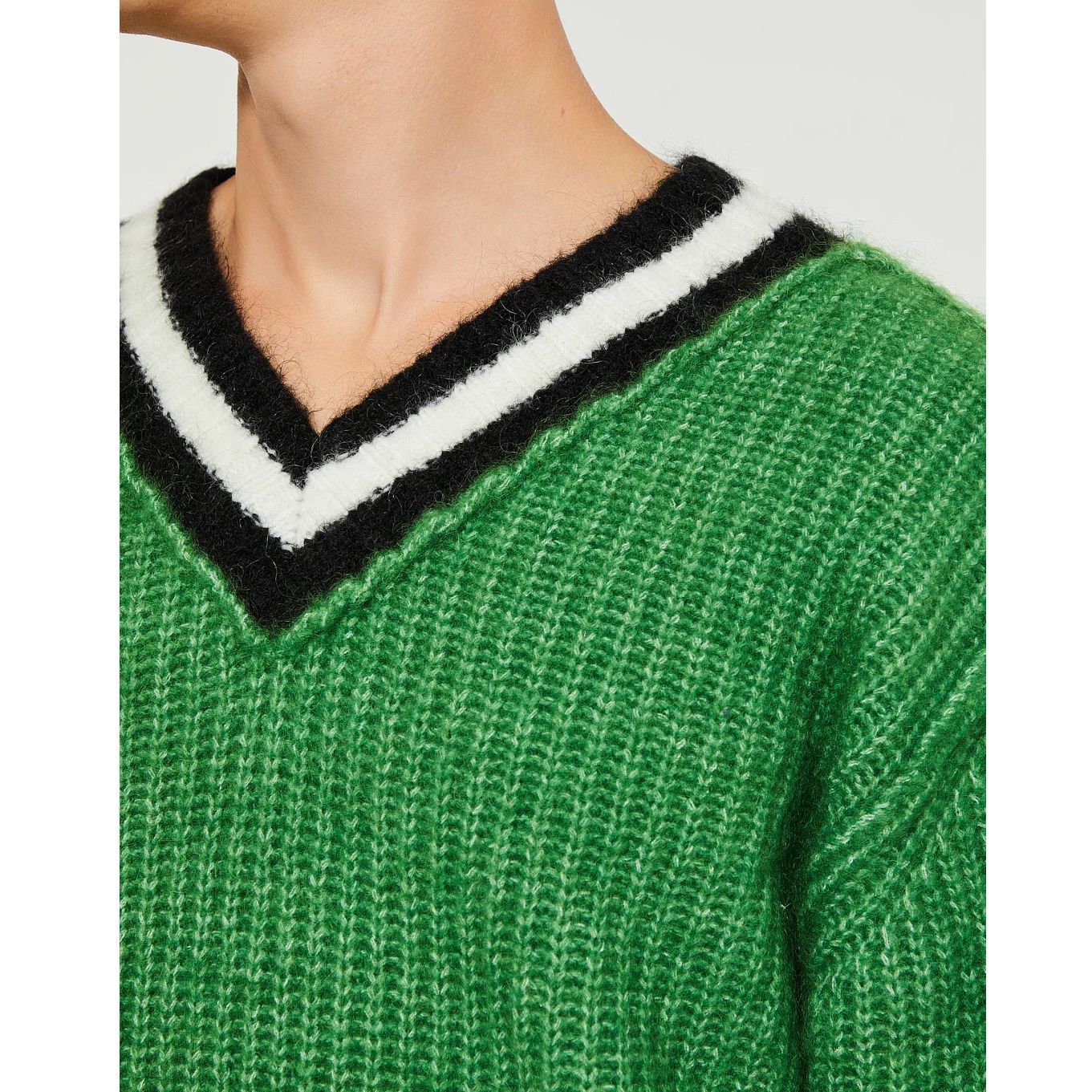 STUSSY】モヘアブレンド Vネック テニスセーター 送料関税込 (STUSSY