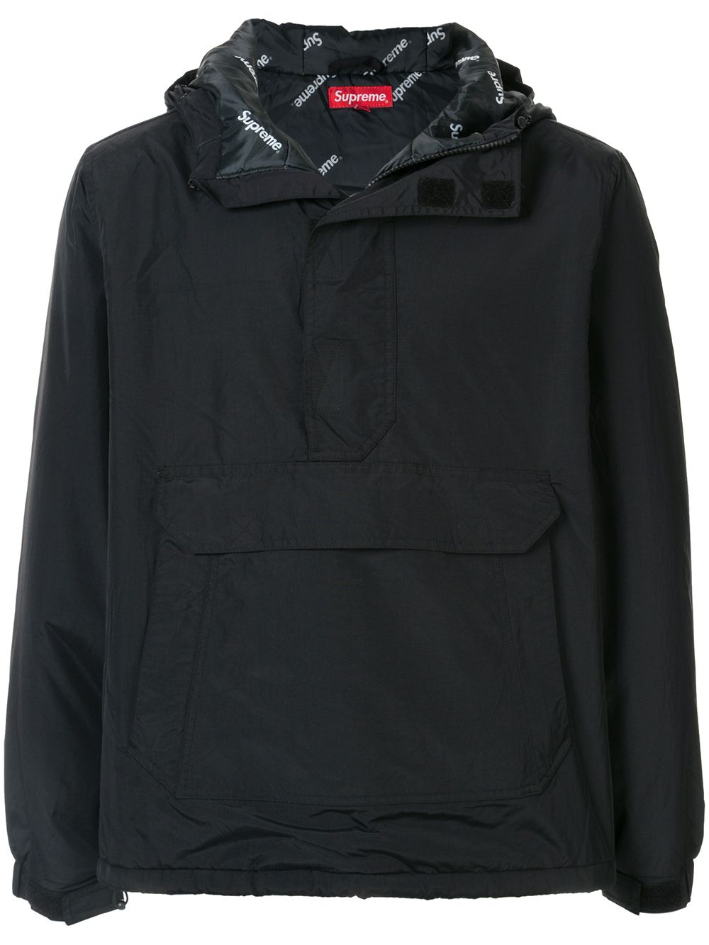 Supreme half-zip Hooded Windbreaker | Black | FARFETCH