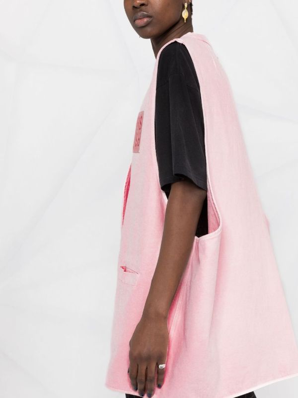 Raf Simons オーバーサイズデニムジレ | ピンク | FARFETCH JP