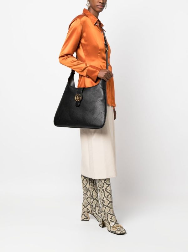 Gucci アフロディーテ ショルダーバッグ L | ブラック | FARFETCH JP