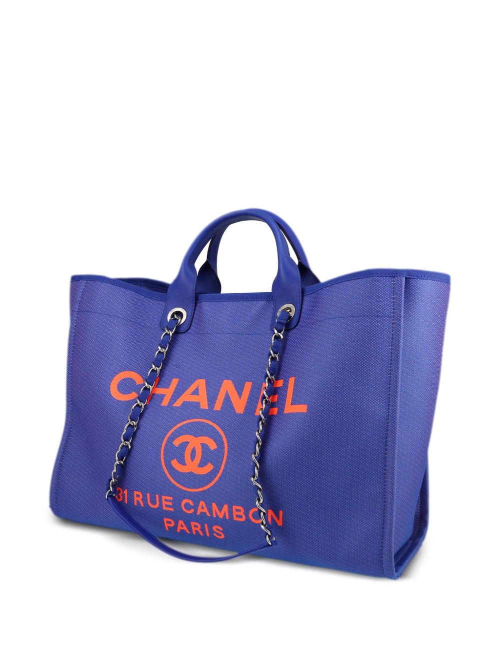 CHANEL Pre-Owned 2023 ドーヴィル ハンドバッグ | ブルー | FARFETCH JP