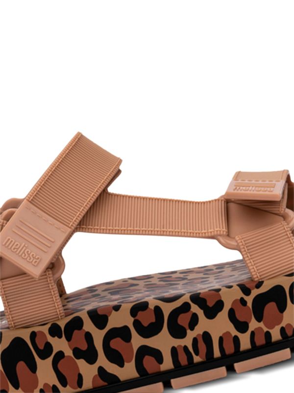 Mini Melissa animal-print Sandals | Brown | FARFETCH