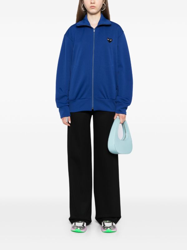Comme Des Garçons Play ハートプリント トラックジャケット | ブルー