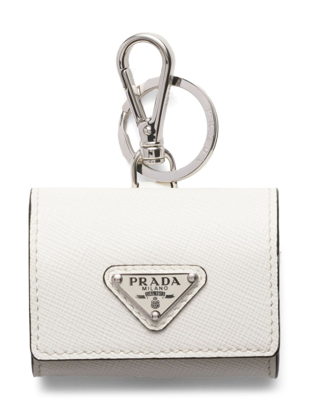 Prada Saffiano Leather AirPods Case | White | FARFETCH