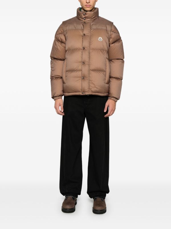 Moncler Verone リバーシブル ダウンジャケット | ブラウン | FARFETCH JP