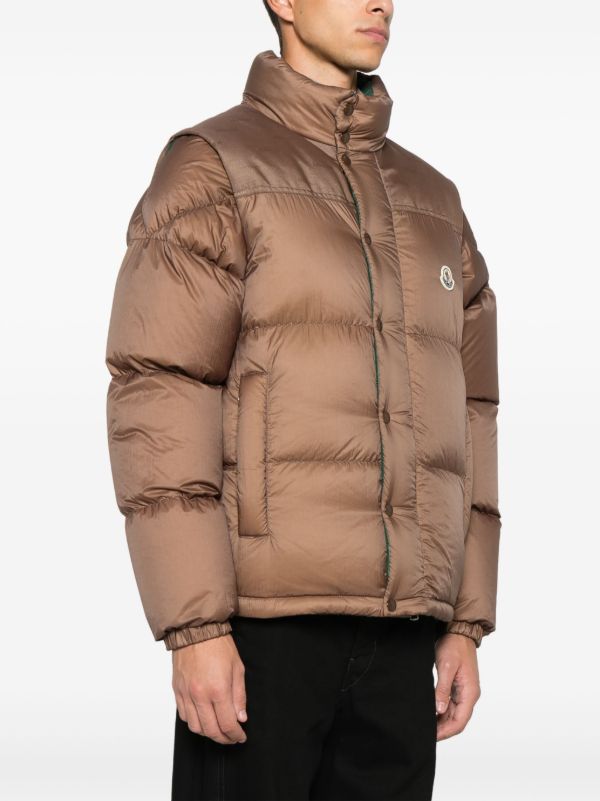 Moncler Verone リバーシブル ダウンジャケット | ブラウン | FARFETCH JP