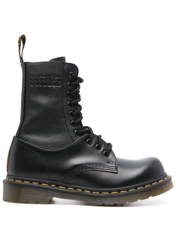 MM6 Maison Margiela x Dr. Martens レザーブーツ | ブラック