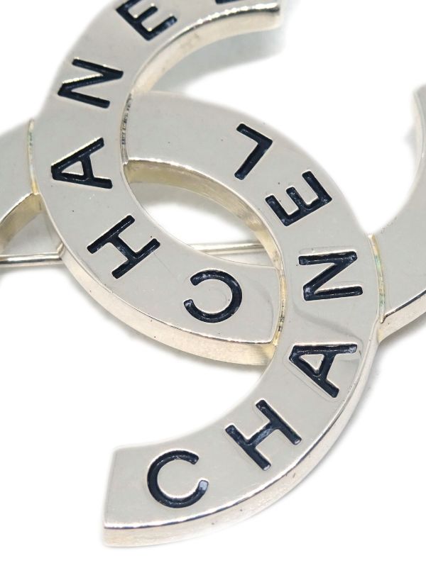 CHANEL Pre-Owned 1998 ココマーク ブローチ | シルバートーン