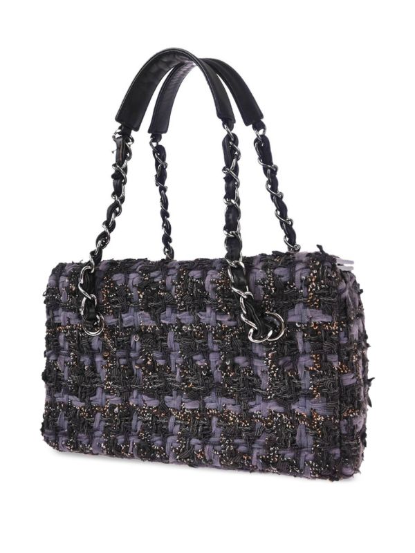 CHANEL Pre-Owned 2006 ツイード バニティバッグ | パープル | FARFETCH JP