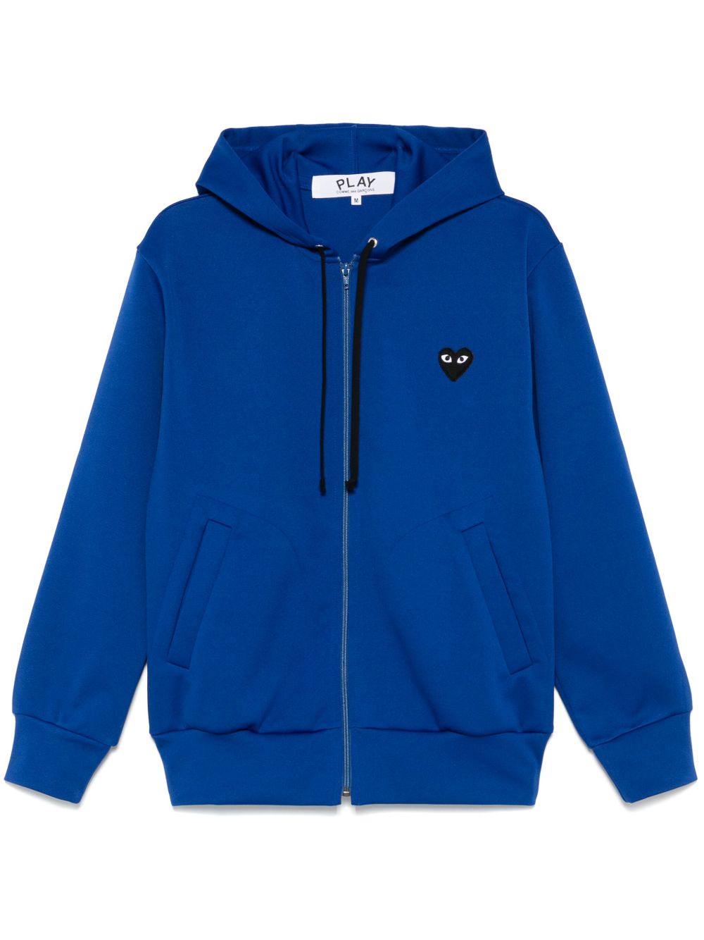 Comme Des Garçons Play heart-emblem zip-up Hoodie | Blue | FARFETCH
