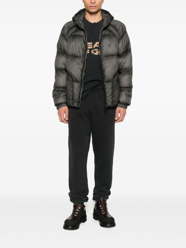 Represent Translucent Hooded Puffer Jacket | Grey | FARFETCH