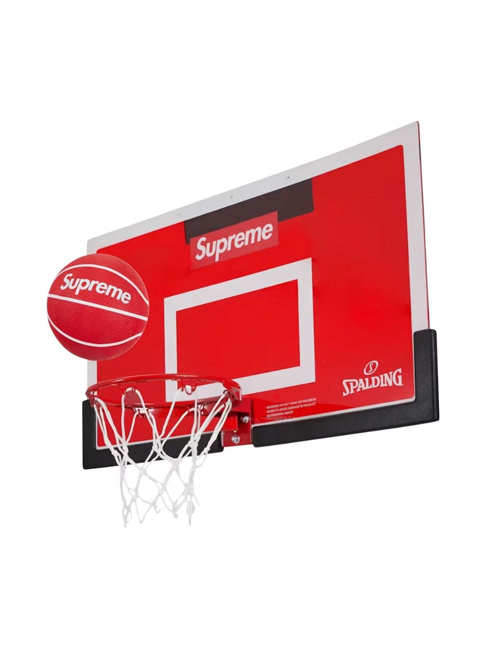 Supreme x Spalding Mini Basketball Hoop | Red | FARFETCH